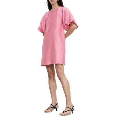 & Other Stories Balloon-sleeve Mini Dress In Pink