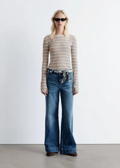 & Other Stories Regular Wide-leg Jeans In Blue