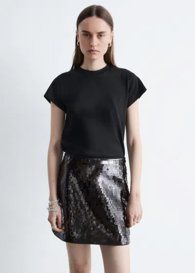 & Other Stories Relaxed Crewneck T-shirt In Black