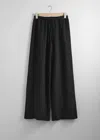 & Other Stories Relaxed Drawstring Trousers In Black