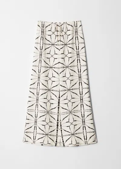 & Other Stories Relaxed Drawstring Trousers In White