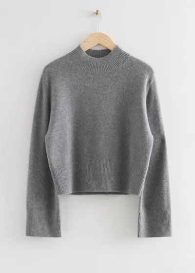 & Other Stories Relaxed Fit Cashmere Sweater In Grey