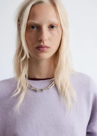 & Other Stories Relaxed Fit Knitted Sweater In Purple