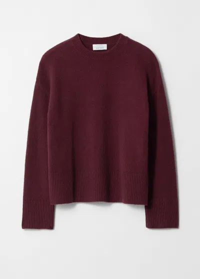 & Other Stories Relaxed Fit Knitted Sweater In Red