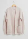& Other Stories Relaxed Knit Cardigan In Beige