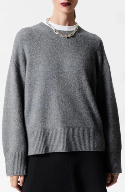 & Other Stories Relaxed Sweater In Grey Medium Dusty