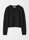 & Other Stories Relaxed Wool Cardigan In Black