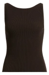 & Other Stories Rib Sweater Tank In Black