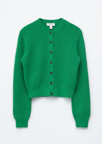 & Other Stories Rib-knit Cardigan In Green