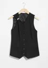 & Other Stories Ring-detailed Vest In Black