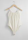 & Other Stories Rope-strap Bodysuit In White