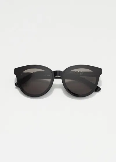 & Other Stories Round-frame Acetate Sunglasses In Black
