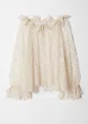 & Other Stories Ruffle Lace Blouse
