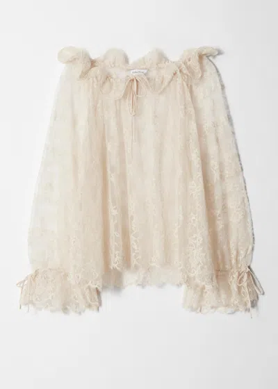 & Other Stories Ruffle Lace Blouse
