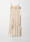 & Other Stories Ruffle Lace Midi Dress