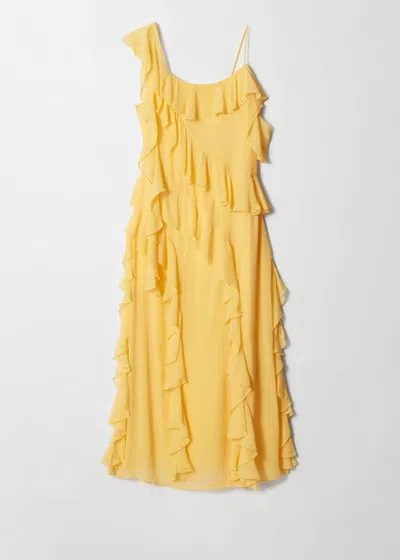& Other Stories Ruffle Maxi Dress In Yellow