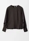 & Other Stories Satin Blouse In Brown