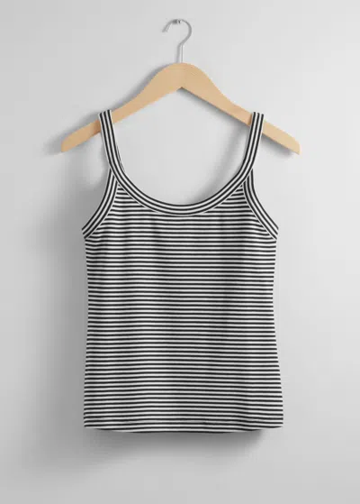 & Other Stories Scoop-neck Tank Top In White