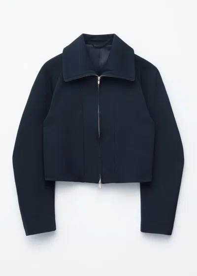 & Other Stories Sculptural-sleeve Jacket In Blue
