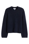 & Other Stories Seam Sleeve Crewneck Sweater In Blue Dark