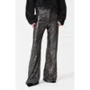 & Other Stories Sequin Flared Pants In Grey Dark