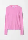 & Other Stories Sheer Wool Top In Pink