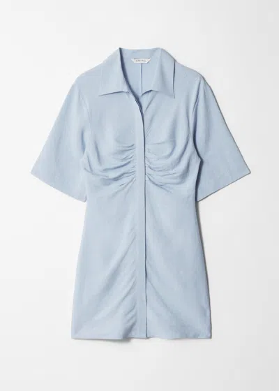 & Other Stories Shirt Mini Dress In Blue