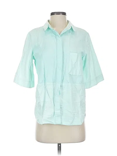 Pre-owned & Other Stories Short Sleeve Blouse In Blue