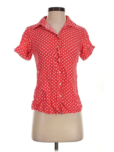 Pre-owned & Other Stories Short Sleeve Blouse In Red