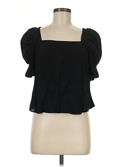 Pre-owned & Other Stories Short Sleeve Top Black Square Neckline Tops