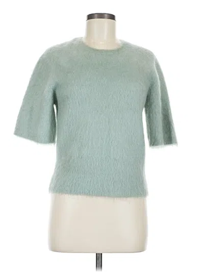 Pre-owned & Other Stories Short Sleeve Top Teal Boatneck Tops In Blue