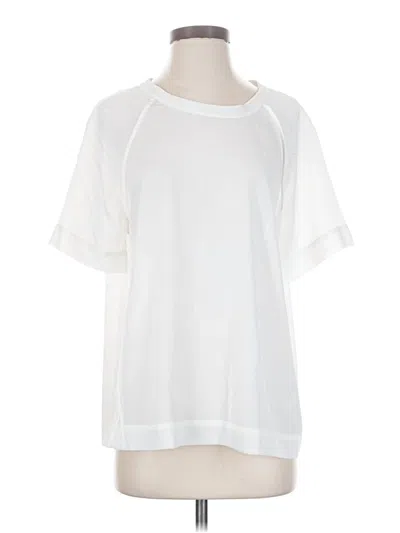Pre-owned & Other Stories Short Sleeve Top White Crew Neck Tops