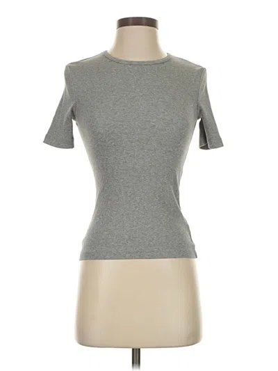 Pre-owned & Other Stories Short Sleeve Turtleneck In Gray