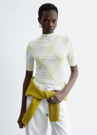 & Other Stories Short-sleeve Mock-neck Top In Multi