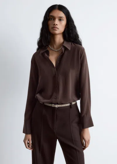 & Other Stories Silk Shirt In Pattern
