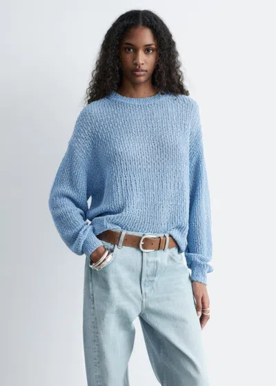 & Other Stories Silk-cotton Knit Jumper In Blue