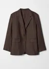 & Other Stories Single-breasted Linen Blazer In Brown