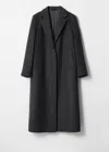& Other Stories Single-breasted Wool Maxi Coat In Grey