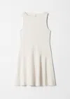 & Other Stories Sleeveless A-line Mini Dress In White