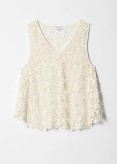 & Other Stories Sleeveless Crochet Top In Neutral