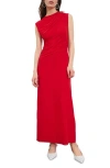 & Other Stories Sleeveless Mesh Dress In Red Bright