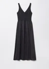 & Other Stories Sleeveless Midi Dress In Black
