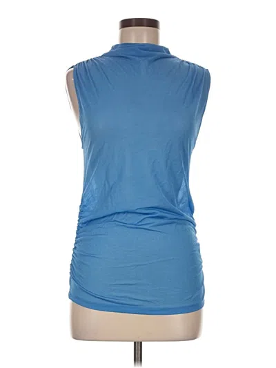Pre-owned & Other Stories Sleeveless Top Blue Cowl Neck Tops