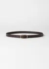 & Other Stories Thin Belt With Gold Buckle In Brown