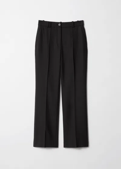 & Other Stories Slim Press-crease Trousers In Black