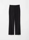 & Other Stories Slim Split-hem Trousers In Black