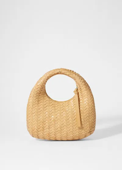 & Other Stories Small Braided-leather Bag In Yellow