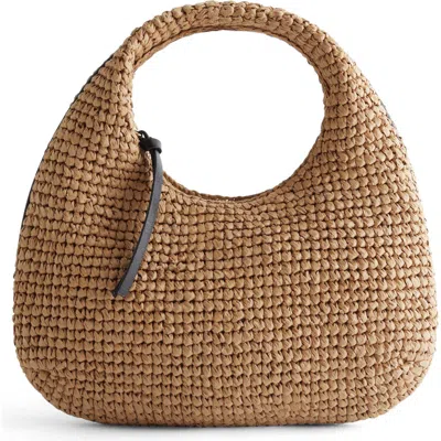 & Other Stories Small Straw Hobo Bag