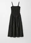 & Other Stories 3d Floral Midi Dress With V-drop Waist