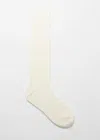 & Other Stories Soft Knee-high Wool Socks In White